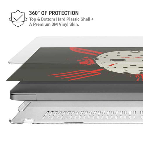 Warner Bros Friday the 13th Jason Voorhees Mask MacBook Pro 14in (2021-24) Case plus Skin